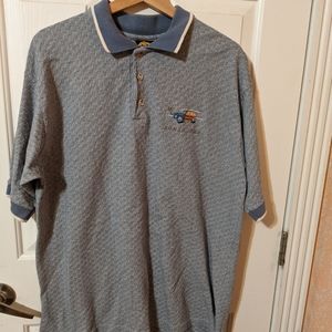 XL HL MILLER GOLD  Santa Cruz Polo Vintage MADE IN THE USA